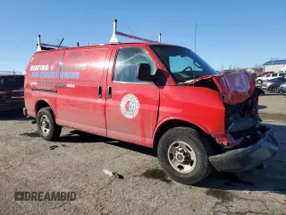 2016 GMC Savana Cargo Van with VIN 1GTW7AFF8G1257712, listed as a Copart auction lot 41752885 with 83,630 mi miles and Salvage Title. Bid and sale history available at carsss.com. Image 4.