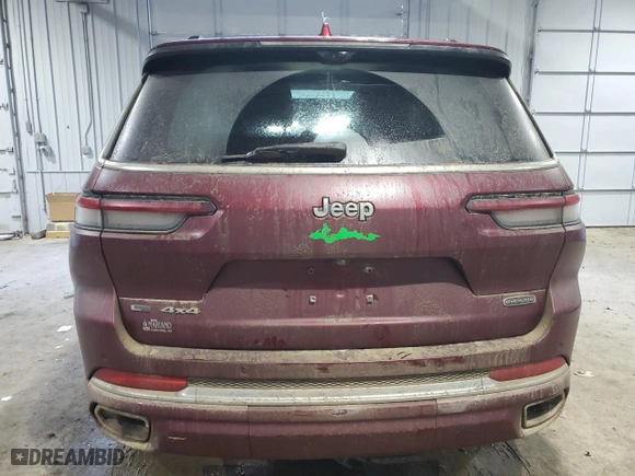 2021 Jeep Grand Cherokee L Overland with VIN 1C4RJKDG5M8189307, listed as a Copart auction lot 88709225 with 110,951 mi miles and Salvage Title. Bid and sale history available at carsss.com. Image 6.