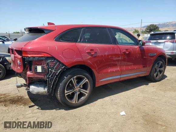 2017 Jaguar F-Pace S with VIN SADCM2BV1HA098388, listed as a Copart auction lot 60982615 with 151,310 mi miles and Salvage title. Bid and sale history available at DreamBid. Image 3.