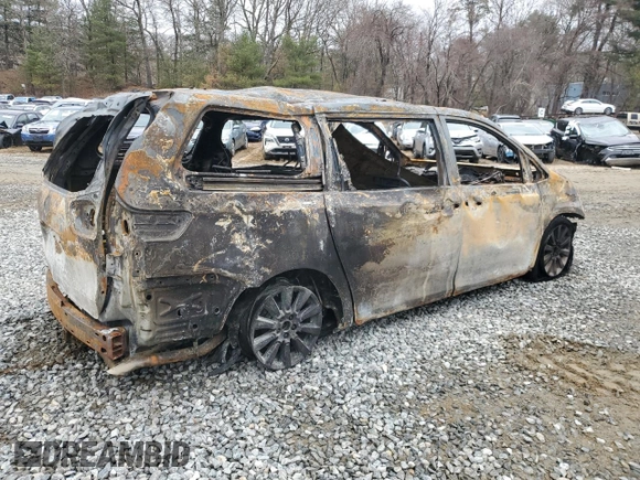 2017 Toyota Sienna LE with VIN 5TDJZ3DC4HS162562, listed as a Copart auction lot 51278065 with 0 mi miles and Salvage Title. Bid and sale history available at carsss.com. Image 3.