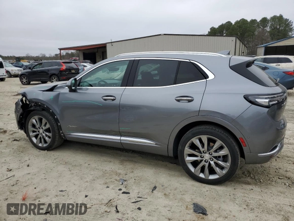 2021 Buick Envision Avenir with VIN LRBFZSR47MD196789, listed as a Copart auction lot 48787165 with 20,551 mi miles and Salvage Title. Bid and sale history available at carsss.com. Image 2.