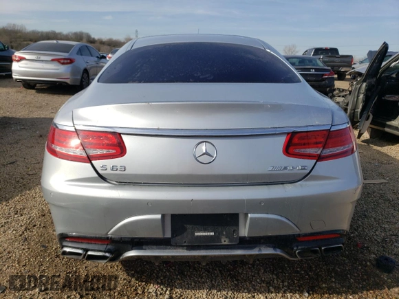 2016 Mercedes-Benz S 63 AMG with VIN WDDXJ7JB6GA011809, listed as a Copart auction lot 53154455 with 73,572 mi miles and Salvage Title. Bid and sale history available at DreamBid. Image 6.
