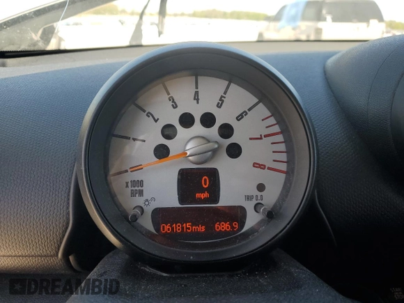 2014 MINI Countryman with VIN WMWZB3C53EWR38893, listed as a Copart auction lot 55091415 with 61,815 mi miles and Non Repairable. Bid and sale history available at DreamBid. Image 9.