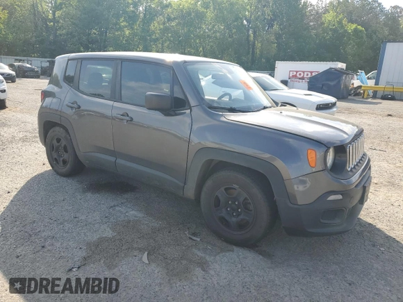 2017 Jeep Renegade Sport z VIN ZACCJAABXHPF04898, wystawiony jako Copart lot #52637885 z przebiegiem 147 198 mil mil oraz Szkoda całkowita • Salvage title. Historia ofert i sprzedaży dostępna na DreamBid. Obrazek 4.