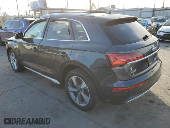2023 Audi Q5 Premium with VIN WA1ABAFYXP2032836, listed as a Copart auction lot 46546055 with 0 mi miles and Clean Title. Bid and sale history available at carsss.com. Image 2.