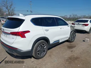 2022 Hyundai Santa Fe Limited with VIN 5NMS44ALXNH411409, listed as a IAAI auction lot 41889017 with 50,676 mi miles. Bid and sale history available at carsss.com. Image 4.