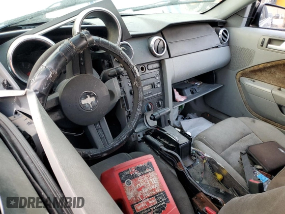 2008 Ford Mustang Deluxe with VIN 1ZVHT80N985132853, listed as a Copart auction lot 46441935 with Not provided miles and Salvage title. Bid and sale history available at DreamBid. Image 8.