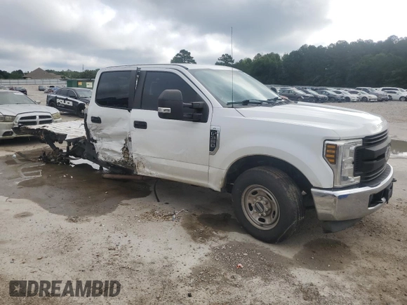 2019 Ford F-350 XL with VIN 1FT8W3A67KEG54330, listed as a Copart auction lot 57588535 with 247,040 mi miles and Salvage title. Bid and sale history available at DreamBid. Image 4.