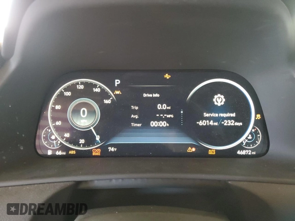 2020 Hyundai Sonata SEL z VIN 5NPEF4JA8LH041986, wystawiony jako Copart lot #54867415 z przebiegiem 46 872 mil mil oraz Szkoda całkowita • Salvage title. Historia ofert i sprzedaży dostępna na DreamBid. Obrazek 9.