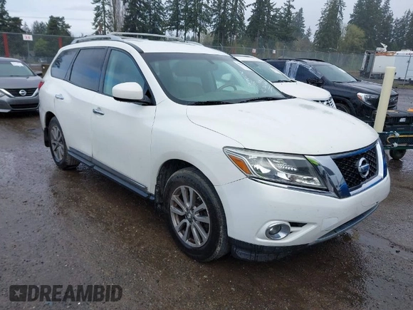 2013 Nissan Pathfinder SL z VIN 5N1AR2MM9DC612880, wystawiony jako IAAI lot #41938550 z przebiegiem 146 542 mil mil oraz . Historia ofert i sprzedaży dostępna na DreamBid. Obrazek 1.