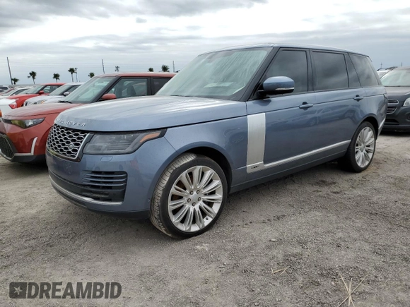 2020 Land Rover Range Rover z VIN SALGS5SEXLA591508, wystawiony jako Copart lot #74611554 z przebiegiem Nie podano mil oraz Nie do naprawy • Non repairable. Historia ofert i sprzedaży dostępna na DreamBid. Obrazek 1.