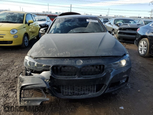 2014 BMW 3 Series 335i with VIN WBA3A9G51ENS65503, listed as a Copart auction lot 43680255 with 83,685 mi miles and Salvage Title. Bid and sale history available at carsss.com. Image 5.