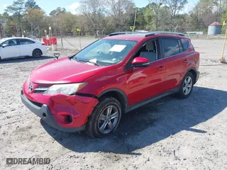 2015 Toyota RAV4 XLE with VIN JTMWFREV9FJ045975, listed as a IAAI auction lot 41896046 with 173,044 mi miles. Bid and sale history available at carsss.com. Image 2.