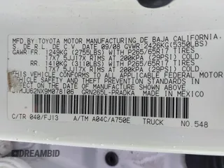 2009 Toyota Tacoma PreRunner with VIN 3TMJU62NX9M078106, listed as a IAAI auction lot 41768489 with 83,360 mi miles. Bid and sale history available at carsss.com. Image 9.