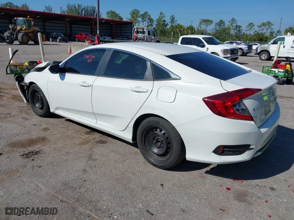 2019 Honda Civic Sedan LX with VIN 2HGFC2F60KH515136, listed as a IAAI auction lot 41794716 with 57,747 mi miles. Bid and sale history available at carsss.com. Image 3.