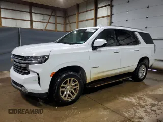 2023 Chevrolet Tahoe LT with VIN 1GNSKNKDXPR375455, listed as a Copart auction lot 53557705 with 61,767 mi miles and Clean Title. Bid and sale history available at carsss.com. Image 1.
