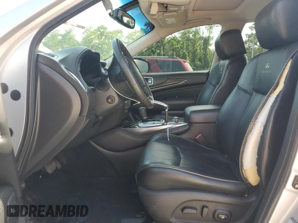 2014 Infiniti QX60 with VIN 5N1AL0MM2EC504690, listed as a Copart auction lot 62055565 with 120,316 mi miles and Salvage title. Bid and sale history available at DreamBid. Image 7.