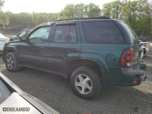 2005 Chevrolet TrailBlazer LT with VIN 1GNDT13S252290501, listed as a Copart auction lot 53621315 with 0 mi miles and Salvage Title. Bid and sale history available at carsss.com. Image 2.