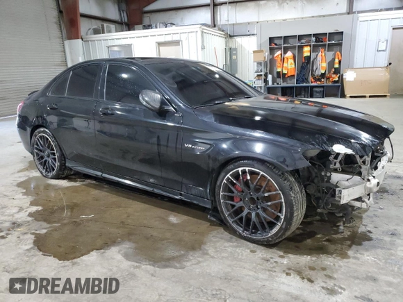 2017 Mercedes-Benz C 63 AMG with VIN 55SWF8GB8HU209805, listed as a Copart auction lot 59524155 with Not provided miles and Clean title. Bid and sale history available at DreamBid. Image 4.