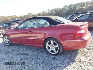 2008 Mercedes-Benz CLK 350 with VIN WDBTK56F98F241224, listed as a Copart auction lot 80668924 with 50,274 mi miles and Salvage Title. Bid and sale history available at DreamBid. Image 2.