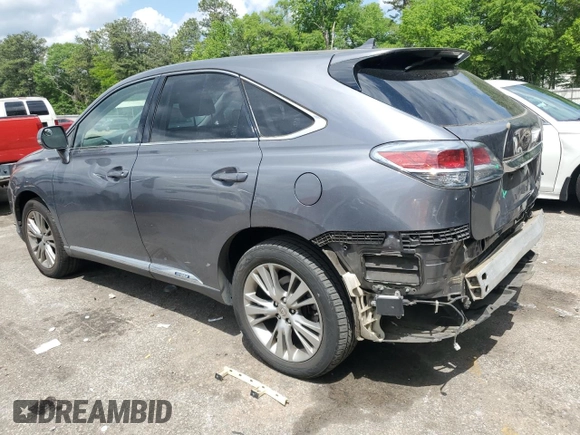 2013 Lexus RX 450h with VIN JTJZB1BA5D2009443, listed as a Copart auction lot 54209145 with 147,308 mi miles and Salvage title. Bid and sale history available at DreamBid. Image 2.