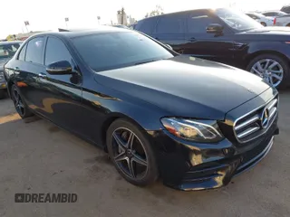 2018 Mercedes-Benz E-Class E 300 with VIN WDDZF4JB7JA468452, listed as a IAAI auction lot 41441293 with 87,552 mi miles. Bid and sale history available at carsss.com. Image 1.