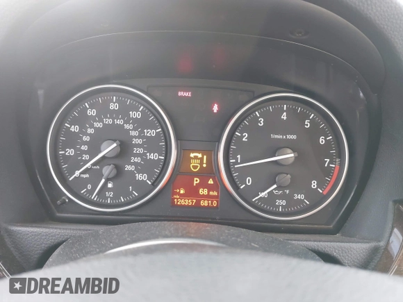 2013 BMW 3 Series 335i with VIN WBAKG7C53DJ438190, listed as a IAAI auction lot 41712275 with 126,357 mi miles. Bid and sale history available at carsss.com. Image 7.