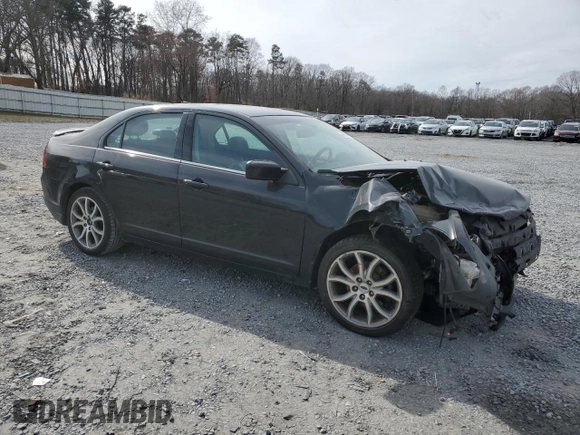 2012 Ford Fusion SEL with VIN 3FAHP0JGXCR222534, listed as a Copart auction lot 45819655 with 188,970 mi miles and Salvage Title. Bid and sale history available at DreamBid. Image 4.