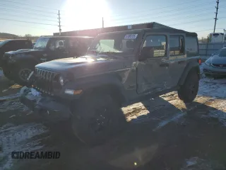 2022 Jeep Wrangler Unlimited Willys Sport with VIN 1C4HJXDN6NW142016, listed as a Copart auction lot 41885135 with 54,638 mi miles and Salvage Title. Bid and sale history available at DreamBid. Image 1.