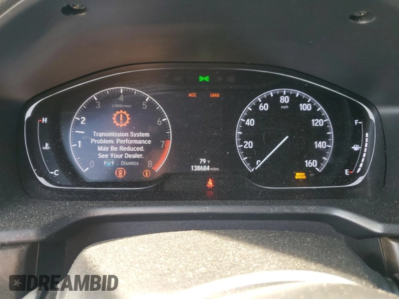 2019 Honda Accord Touring with VIN 1HGCV2F90KA030050, listed as a Copart auction lot 53018355 with 138,684 mi miles and Salvage title. Bid and sale history available at DreamBid. Image 9.