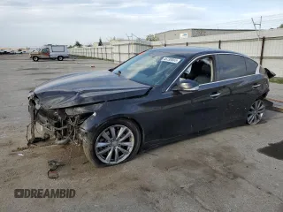 2016 Infiniti Q50 2.0t Premium with VIN JN1CV7AP6GM202978, listed as a Copart auction lot 46739565 with 0 mi miles and Salvage Title. Bid and sale history available at carsss.com. Image 1.