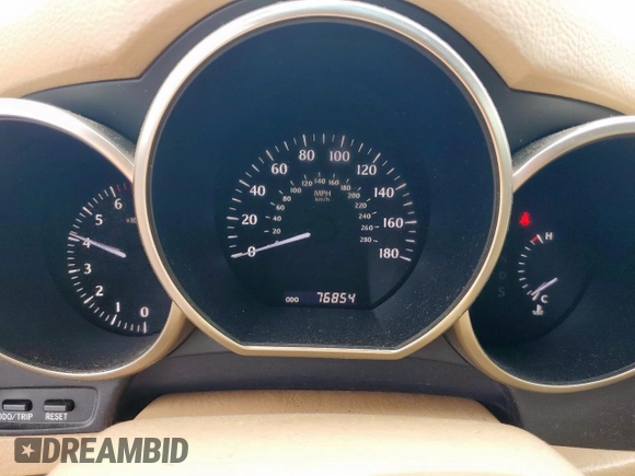 2006 Lexus SC 430 z VIN JTHFN48Y669001119, wystawiony jako Copart lot #58327505 z przebiegiem 76 854 mil mil oraz Szkoda całkowita • Salvage title. Historia ofert i sprzedaży dostępna na DreamBid. Obrazek 9.