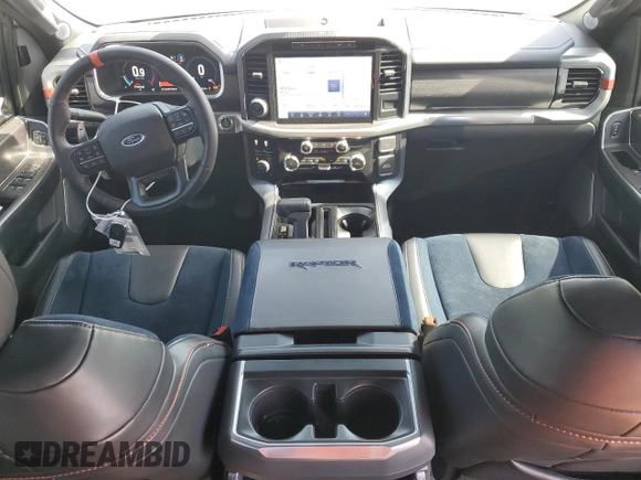 2023 Ford F-150 Raptor with VIN 1FTFW1RG4PFA13033, listed as a Copart auction lot 50504635 with 16,424 mi miles and Non Repairable. Bid and sale history available at DreamBid. Image 8.