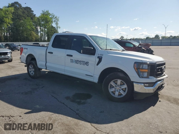 2023 Ford F-150 XL with VIN 1FTFW1ED8PFD25707, listed as a Copart auction lot 51474555 with 16,073 mi miles and Salvage title. Bid and sale history available at DreamBid. Image 4.