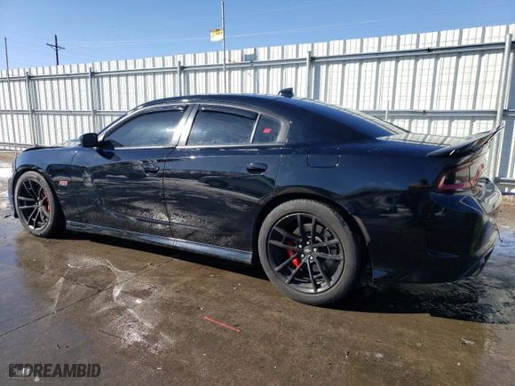 2021 Dodge Charger Scat Pack with VIN 2C3CDXGJXMH593123, listed as a Copart auction lot 42450355 with 45,870 mi miles and Salvage Title. Bid and sale history available at carsss.com. Image 2.