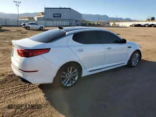 2015 Kia Optima SXL Turbo with VIN 5XXGR4A62FG516365, listed as a Copart auction lot 47615985 with 133,789 mi miles and Salvage Title. Bid and sale history available at DreamBid. Image 3.