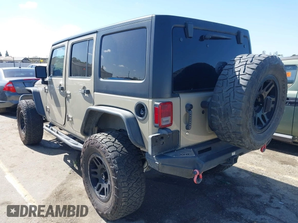 2017 Jeep Wrangler Unlimited Sahara with VIN 1C4BJWEG1HL746854, listed as a IAAI auction lot 41948127 with 97,730 mi miles. Bid and sale history available at carsss.com. Image 3.