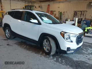 2024 GMC Terrain SLE with VIN 3GKALTEG4RL219079, listed as a IAAI auction lot 41208052 with 9,189 mi miles. Bid and sale history available at carsss.com. Image 1.