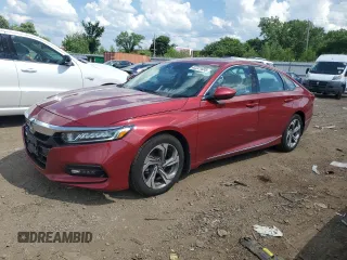 2018 Honda Accord EX-L with VIN 1HGCV1F6XJA196820, listed as a Copart auction lot 62221035 with 80,202 mi miles and Salvage title. Bid and sale history available at DreamBid. Image 1.