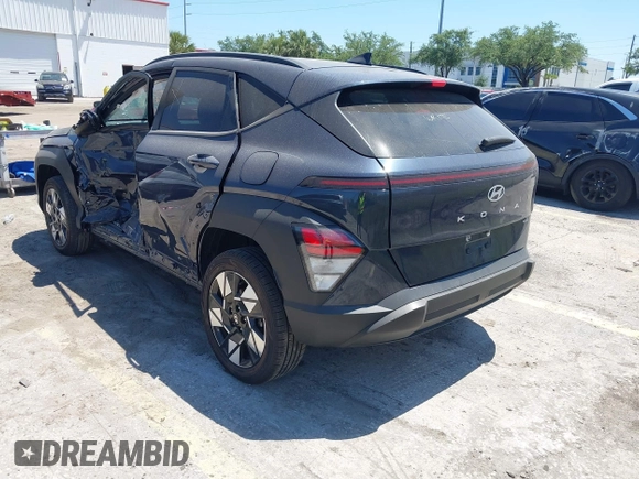 2024 Hyundai Kona SEL with VIN KM8HBCAB2RU115635, listed as a IAAI auction lot 42061412 with 16,011 mi miles. Bid and sale history available at carsss.com. Image 3.