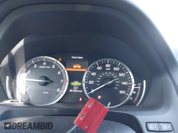 2020 Acura TLX w/Technology Pkg with VIN 19UUB2F45LA003302, listed as a IAAI auction lot 41738499 with 51,835 mi miles. Bid and sale history available at carsss.com. Image 7.