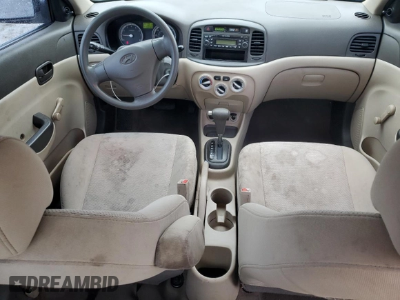 2009 Hyundai Accent Auto GLS with VIN KMHCN46C89U384585, listed as a Copart auction lot 48125625 with 158,089 mi miles and Clean Title. Bid and sale history available at carsss.com. Image 8.