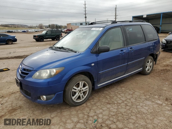 2004 Mazda MPV ES with VIN JM3LW28J940519890, listed as a Copart auction lot 51240135 with 245,643 mi miles and Salvage Title. Bid and sale history available at carsss.com. Image 1.