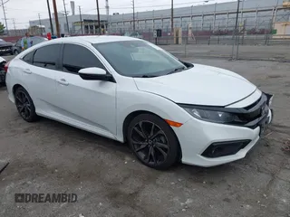 2019 Honda Civic Sport with VIN 2HGFC2F88KH533501, listed as a IAAI auction lot 42106183 with 84,585 mi miles and . Bid and sale history available at DreamBid. Image 1.