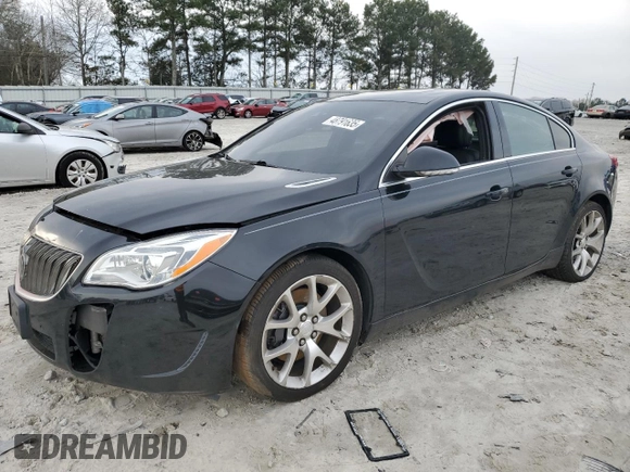2016 Buick Regal GS with VIN 2G4GU5GX0G9134327, listed as a Copart auction lot 48791635 with 118,505 mi miles and Salvage Title. Bid and sale history available at carsss.com. Image 1.
