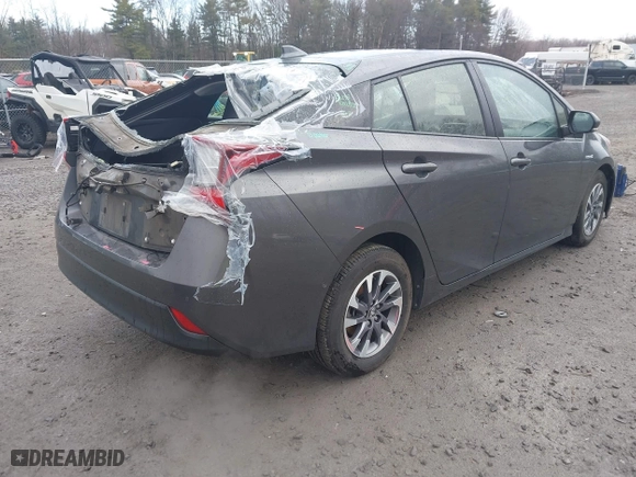 2019 Toyota Prius L Eco with VIN JTDKARFU7K3077941, listed as a IAAI auction lot 41865759 with 254,612 mi miles. Bid and sale history available at carsss.com. Image 4.