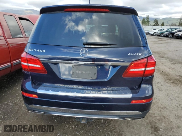 2017 Mercedes-Benz GLS with VIN 4JGDF6EE9HA787197, listed as a Copart auction lot 41698733 with 53,224 mi miles. Bid and sale history available at carsss.com. Image 6.