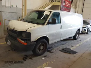 2011 Chevrolet Express Cargo Van with VIN 1GCWGGFAXB1122893, listed as a IAAI auction lot 41695753 with 232,658 mi miles. Bid and sale history available at carsss.com. Image 17.