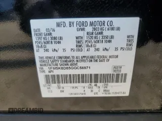 2016 Ford Explorer XLT z VIN 1FM5K8D85GGC56971, wystawiony jako Copart lot #54338825 z przebiegiem 151 420 mil mil oraz Szkoda całkowita • Salvage title. Historia ofert i sprzedaży dostępna na DreamBid. Obrazek 14.