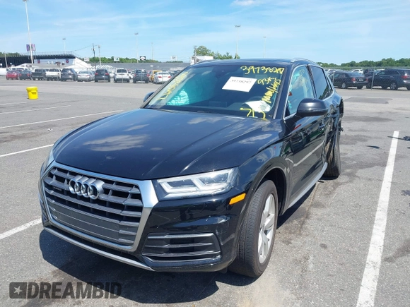 2018 Audi Q5 Premium Plus z VIN WA1BNAFY5J2237208, wystawiony jako IAAI lot #39738297 z przebiegiem 93 523 mil mil oraz . Historia ofert i sprzedaży dostępna na DreamBid. Obrazek 2.